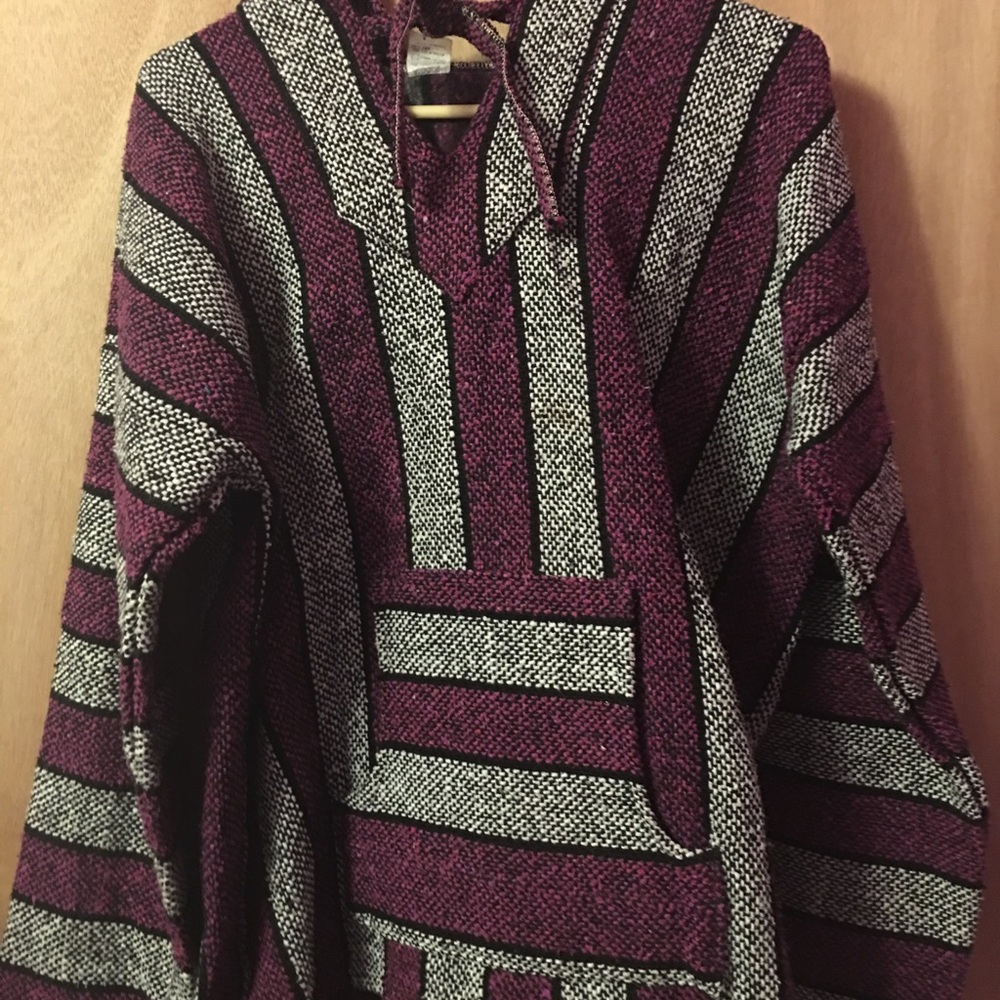 Pink and white Baja sweatshirt